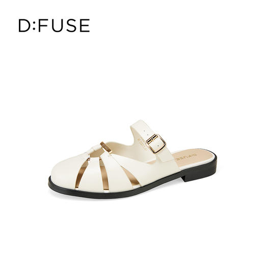 Dfuse迪芙斯2025夏季新款穆勒拖镂空包头罗马凉拖DFD2110105 商品图6
