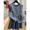 【流行夏装搭配一整套】大码盐系轻熟短款马甲背心短裤两件 时尚套装女 商品缩略图3