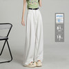 西遇B薄款天丝牛仔裤女早秋新款夏季阔腿垂感西装白色裤子SS140320/SS140321/SS140322 商品缩略图0