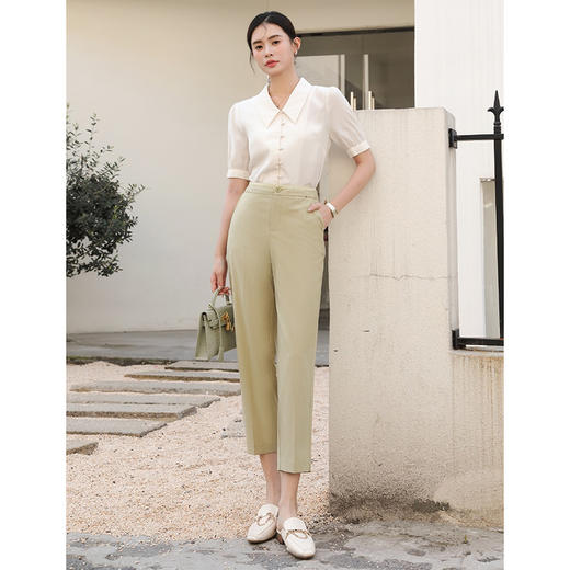 女裤春夏季韩版莫代尔面料烟管裤    AC-5T7211 商品图0