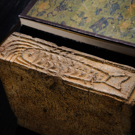 人物鱼纹古砖制砚 商品图7