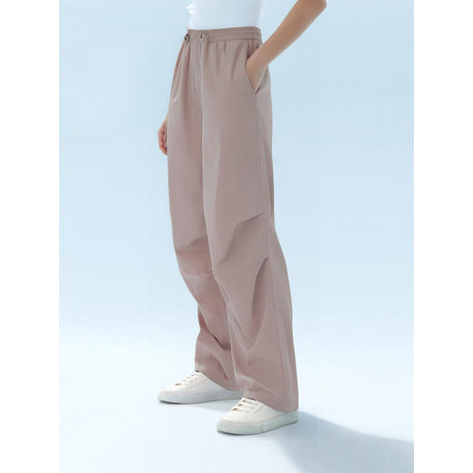 棉仓363618025初棉阔感防晒降落伞宽松休闲长裤 商品图1