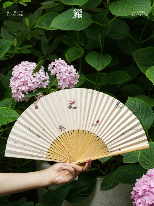 暄桐文房 花时折扇 两款 商品图1