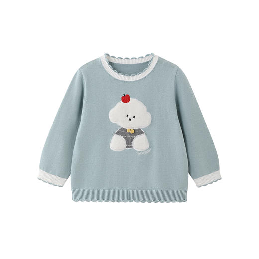 【商场同款】英氏儿童毛衣春秋季保暖女童可爱纯棉针织套头衫新款 商品图4