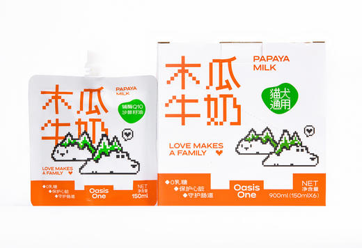 韩国OasisOne宠物树莓牛奶辅酶Q10羊奶包补水辅食（牛奶一箱6袋/羊奶一箱8袋） 商品图8