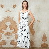 EITIE爱特爱气质荡领印花垂坠显瘦吊带连衣裙2025夏季新款8207931 商品缩略图1