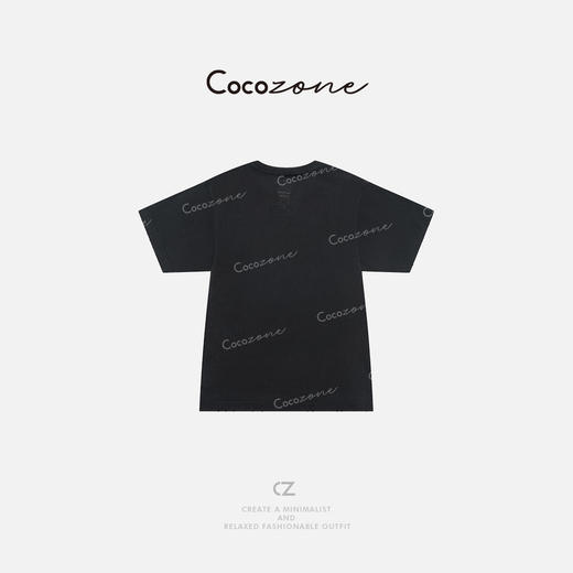 COCO ZONE 刘一一 【100棉】圆领短袖简约通勤风T恤CD1A1005 商品图6