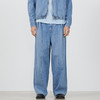 YOKE BLEACHED DENIM WIDE-LEG BUGGY 复古石洗宽松阔腿牛仔裤 商品缩略图0