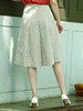 TYNVIE 粉条纹双排扣褶裥及膝半身裙 商品缩略图4