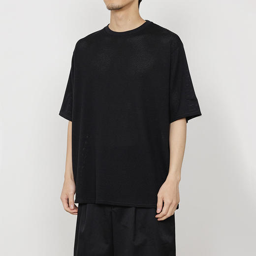 marka MESH TEE 高支有机棉网眼圆领短袖T恤 商品图0