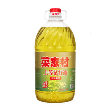 菜家村上等菜籽油5L食用油云南双低油菜籽非转基因物理压榨低芥酸菜籽油 /粮油调味 /食用油 /菜籽油 商品图3