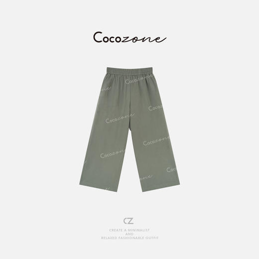 COCO ZONE 刘一一 “度假系列”桑蚕丝混纺松弛感休闲裤CD1A0912 商品图0