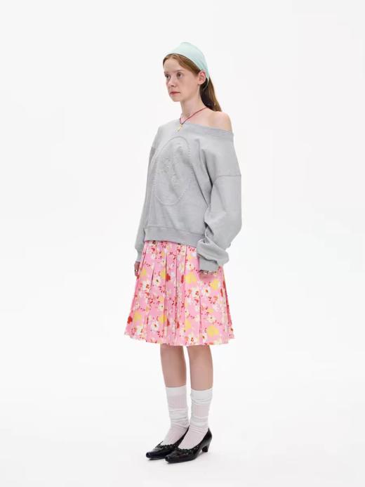 local tag/It25ssk06/花卉百褶半身裙 商品图3