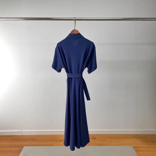 POLO领刺绣连衣裙25夏季新款显瘦优雅气质系带中长款裙女款！ 商品图4