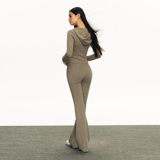 Ariseism 美式复古连帽瑜伽服卫衣外套长裤两件套套装女春秋新款 商品图3