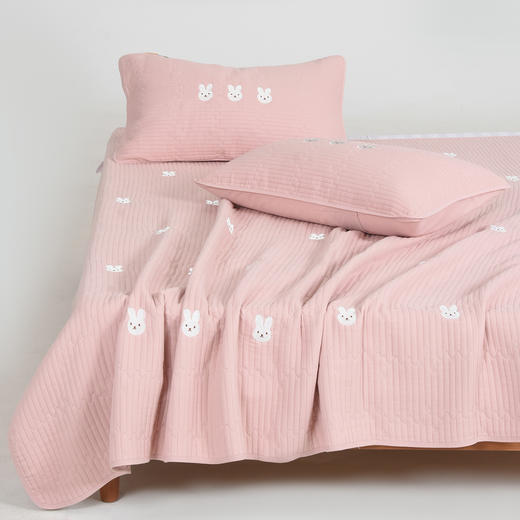 夏季必备竹棉五层纱布床盖毯（透气柔软，可铺可盖） 枕套（单拍） 商品图6