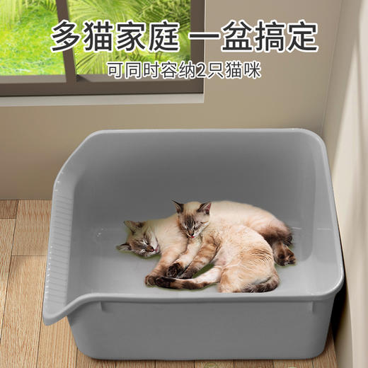 猫砂盆超大号半封闭防外溅垫猫厕所封闭式巨大猫屎盆防臭宠物用品 商品图0