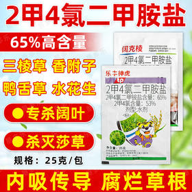 2甲4氯二甲胺盐二甲四氯除水稻水花生异型莎草专用烂根除草剂正品