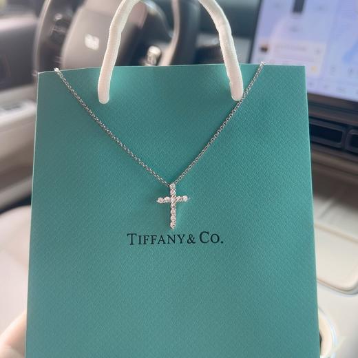 F603 Tiffany 蒂芙尼十字架镶钻项链 商品图3