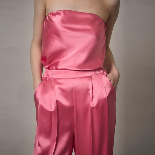 Solo seta22姆米重磅真丝睡裤女桑蚕丝家居长裤2025秋冬丝绸直筒 商品图3