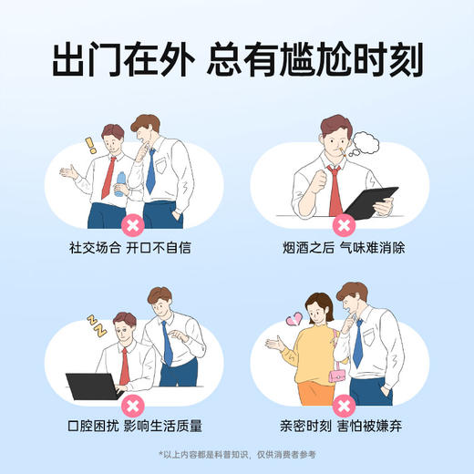 乐力口腔益生菌清口含片无糖清新口气持久 商品图1