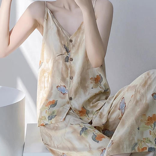 裁缝学苑AQ482新中式国风吊带睡衣纸样家居服女棉绸人造棉打版裁剪 商品图1