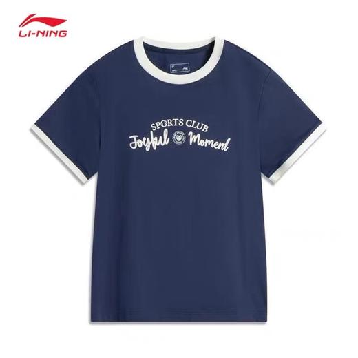 李宁运动灵感运动t恤女春夏新款凉感时尚短袖透气个性文化衫上衣 商品图0