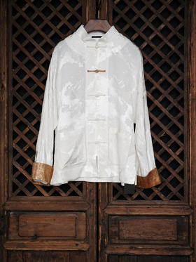 盛唐牡丹|西阵织拼接冠乐绉外套