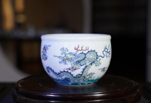 斗彩双龙出海缸 商品图0