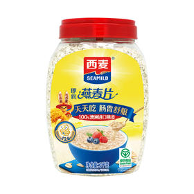 燕麦片即食1kg桶装绿色食品高膳食纤维0蔗糖免煮早餐冲饮健康代餐