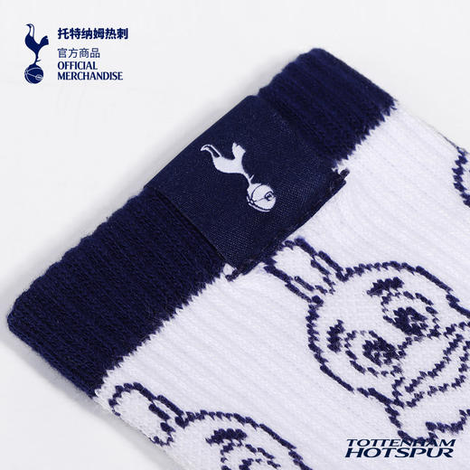 【官方正版】托特纳姆热刺俱乐部 | 吉祥物白蓝撞色提花休闲袜 商品图4