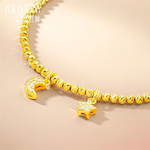 【福利拼团】黄色18K金马上有钱手链 星月光珠手串爆闪珠手链MEMORA诗普琳KB227901、KB228001（线上专供） 商品图7