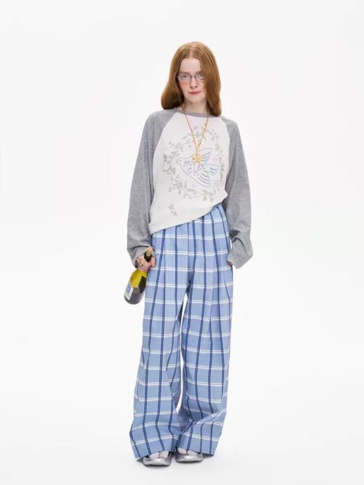 local tag/It25ssk20/插肩袖刺绣印花长袖 商品图1