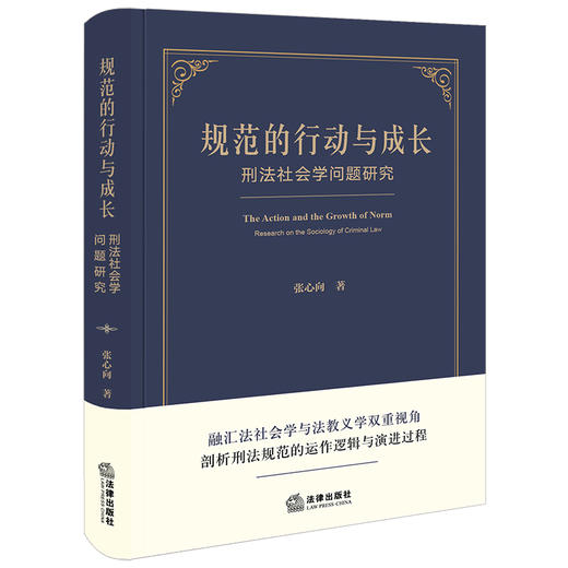 规范的行动与成长：刑法社会学问题研究 张心向著 法律出版社 商品图0