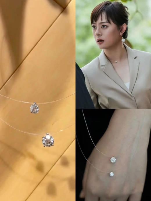 【人鱼之泪锁骨链】s925纯银的金属配件，适配多种穿搭场景-CC G1431 商品图11