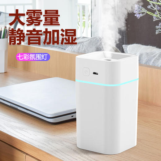夏季清凉必备！【戈尔斯诺】 夜灯加湿器 GS-S08白色、粉色-两色可选-FN 商品图5