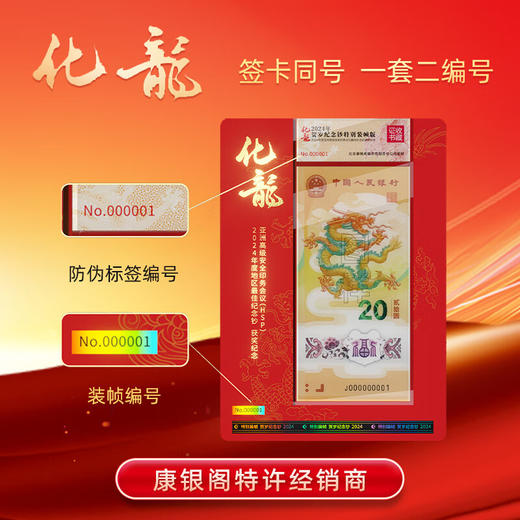 2024年龙钞获奖纪念红金卡 《化龙》限量版 商品图2
