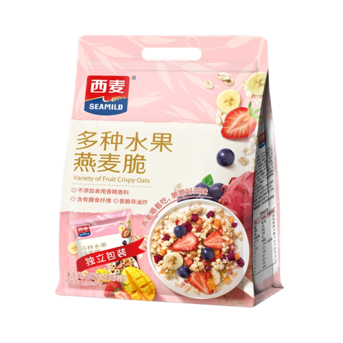 多种水果燕麦脆450g内含45g*10包独立装冻干早餐办公室零食高纤维健康补给