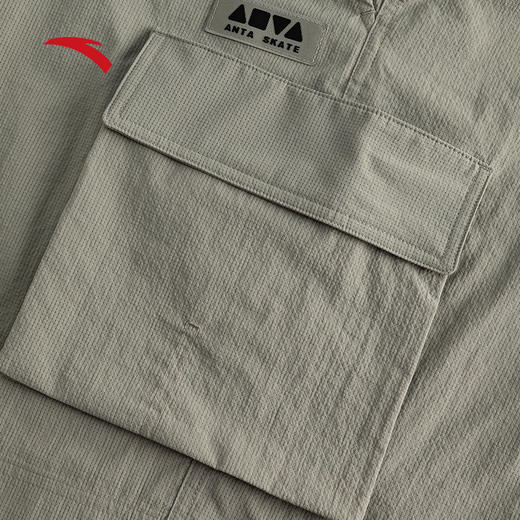 安踏潮流复古梭织短裤男夏季新款工装休闲百搭五分裤172538501 商品图3