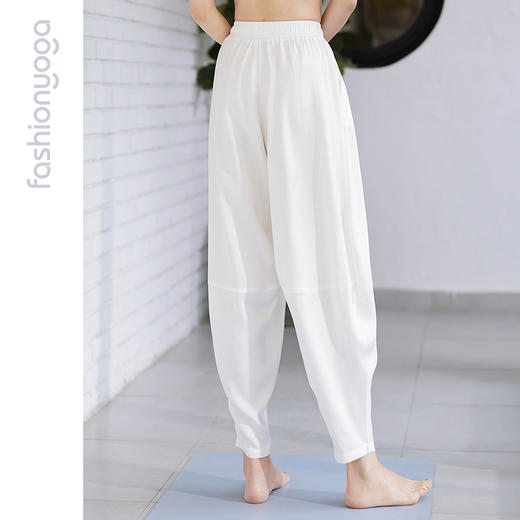 凡圣瑜伽禅意裤夏季薄款宽松束脚裤子垂感灯笼休闲裤FM11931JD【男女同款】 商品图10