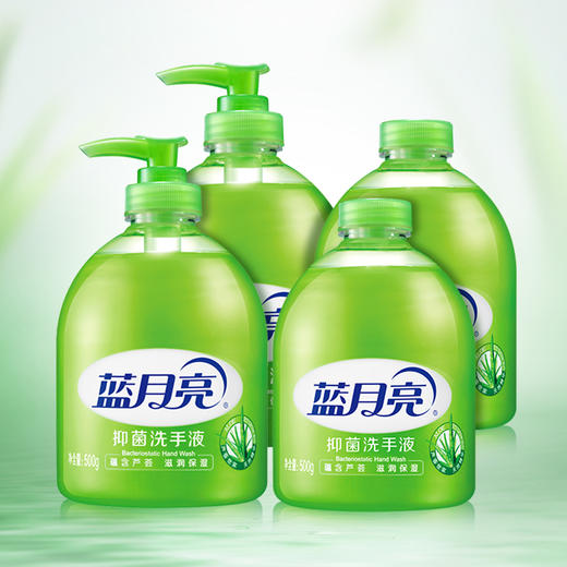 蓝月亮 抑菌洗手液500g*2+抑菌洗手液瓶补500g*2 商品图2