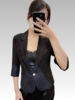 职场通勤半透中袖小西装SZ2A55-漆黑、皓 商品缩略图1
