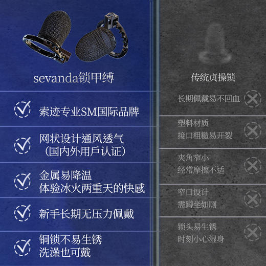 索迹 金属网状贞操锁 商品图5