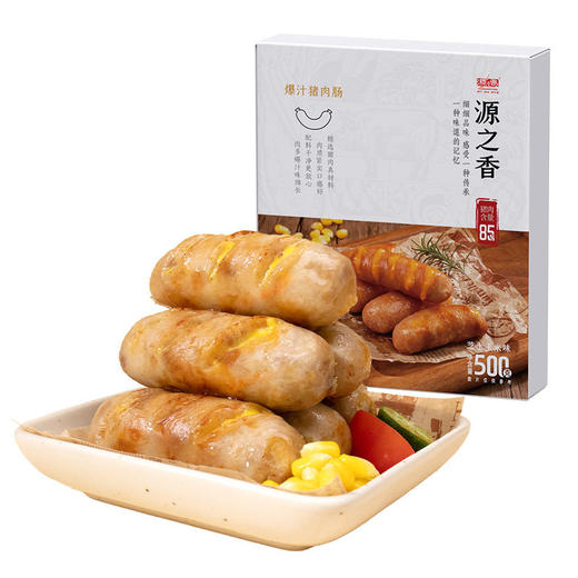 源之香 爆汁猪肉肠500g 芝士玉米味（共10根） 商品图0
