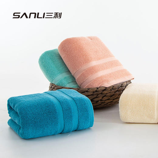 三利新款纯棉浴巾加厚浴巾成人洗澡巾情侣酒店家用吸水柔软全棉浴巾 商品图2