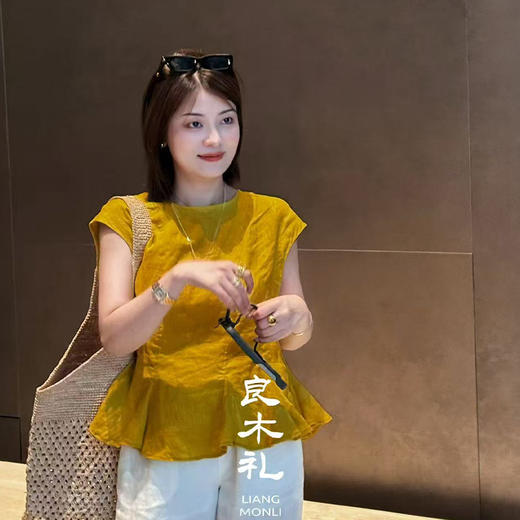【现货】良木礼亚麻无袖上衣（3070） 商品图2