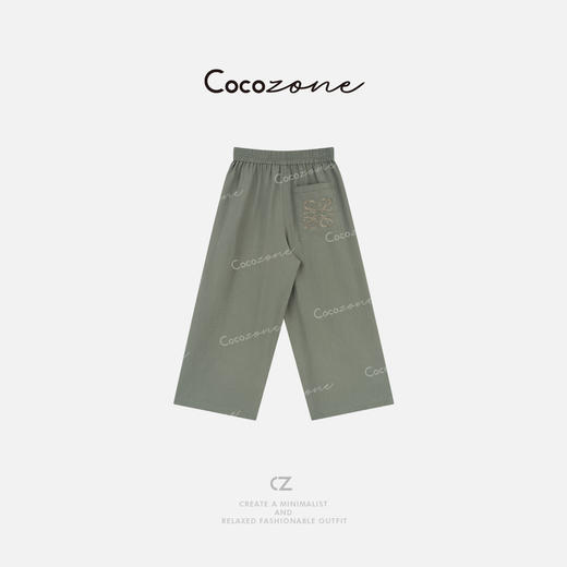 COCO ZONE 刘一一 “度假系列”桑蚕丝混纺松弛感休闲裤CD1A0912 商品图1