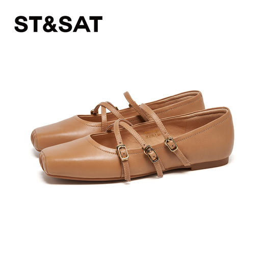 星期六法式少女方头芭蕾玛丽珍SSD1111053 商品图7