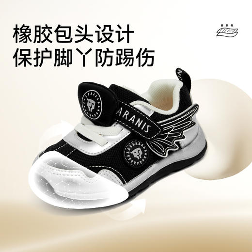 泰兰尼斯秋季新款童鞋男宝宝学步鞋女童运动鞋机能鞋网布透气鞋子  T01T5C6551 商品图4