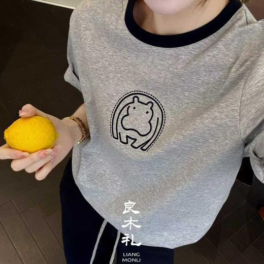 【预售7天】良木礼河马T恤（803精070-1） 商品图1